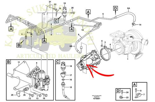 Jual 22889891 / 21887528 / 21323151 ACTUATOR KIT A40F A40G A60H